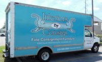 interiors by consign delivery truck